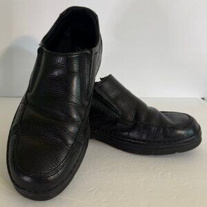 Vintage G.H. Bass & Co Men's Black Leather Slip On Loafers  Shoes Size 9W VG Con